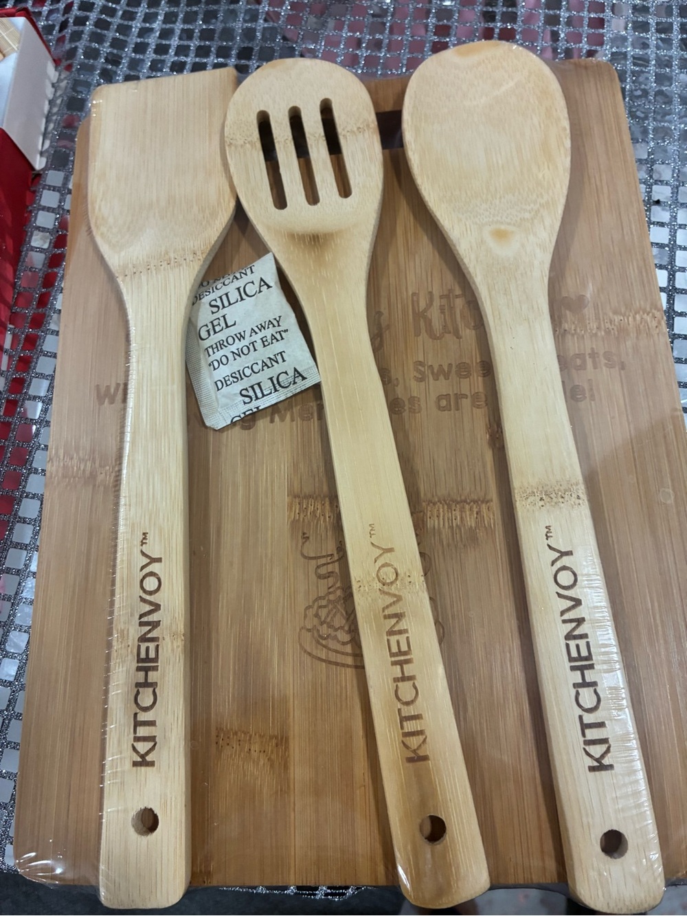 Bamboo Cooking Utensil Set - Natural Light Brown